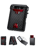 Fashionable Bi-fold RFID Wallet With Quick-pop Card Extraction Feature