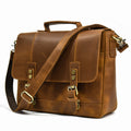 Crazy Horse Official Document Leather Tote Bag