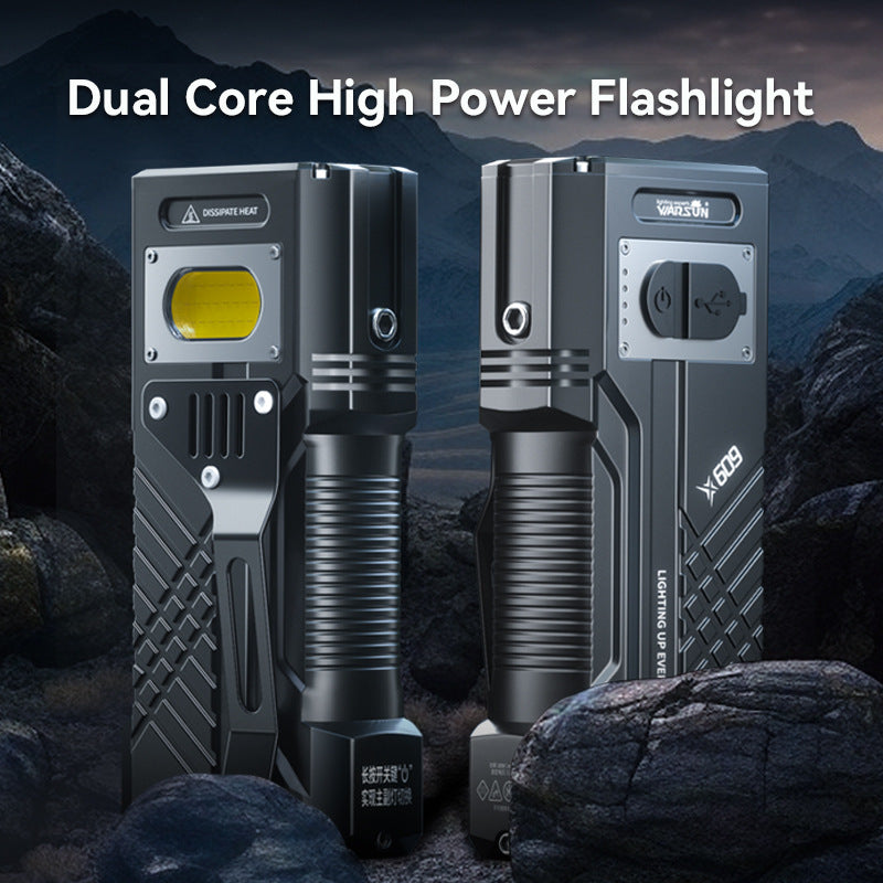 Warsun X609 Power Torch Rechargeable Portable Flashlight