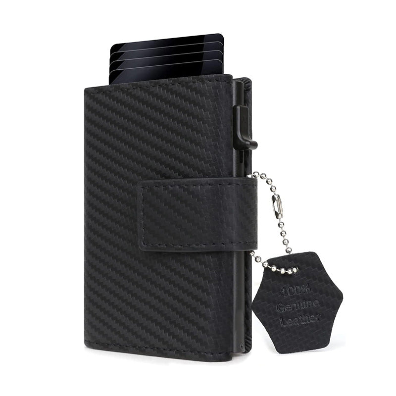 Aluminum Alloy First Layer Cowhide Metal Wallet
