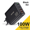 100W Gallium Nitride 4-port Fast Charging Charger
